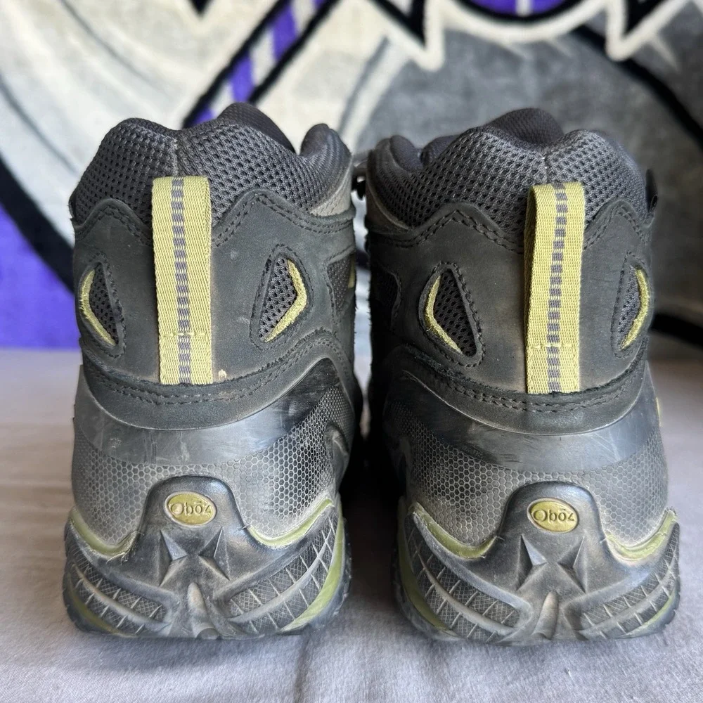 Oboz Men Sz 9 Sawtooth II Waterproof Mid Hiking Boots Grey Waterproof Gorpcore